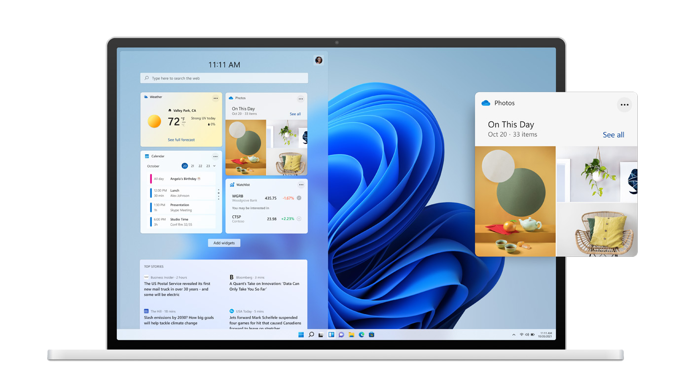 Windows 11 Return of Widgets