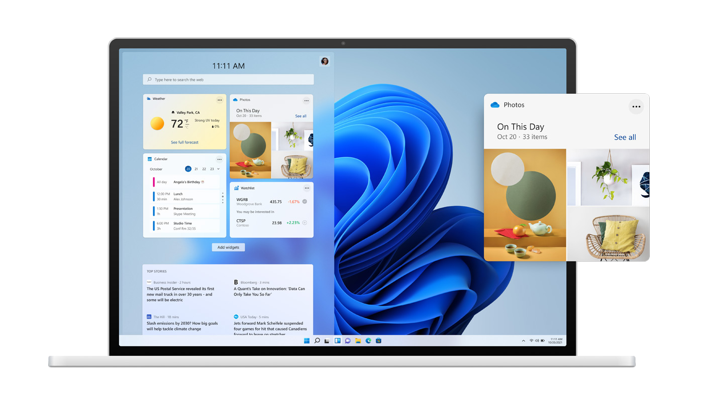 Windows 11 Return of Widgets