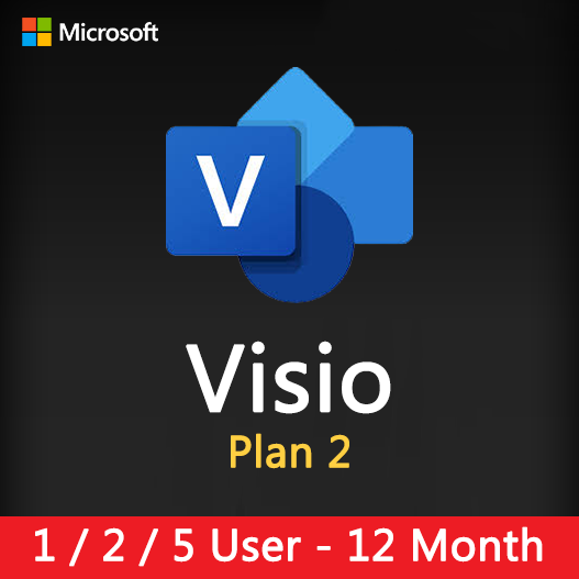 Visio Plan 2 - 12 Month Subscription at Wholesale Price